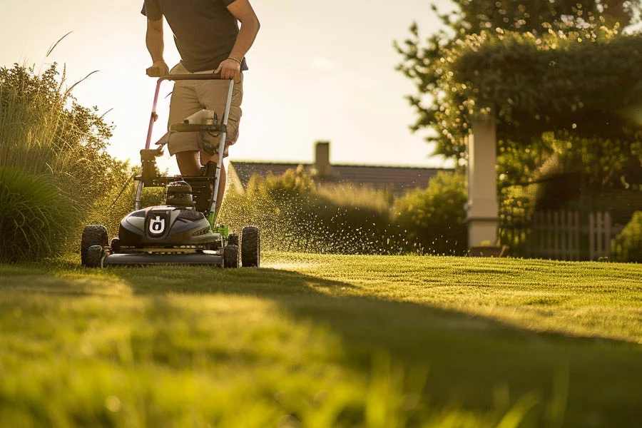 electric powered lawn mower